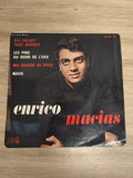 Vinyle 45 tours Enrico Macias S?il fallait tout donner + 3 titres pochette noire