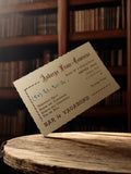 Carte publicitaire ancienne Bar le Vagabond bistrot rétro Ornéx Ain
