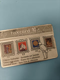 Ancienne télécarte suisse taxcard 10.- Musée timbres Helvetia collection