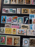 Lot de timbres bulgares multicolores, thèmes variés, d?occasion, sans support