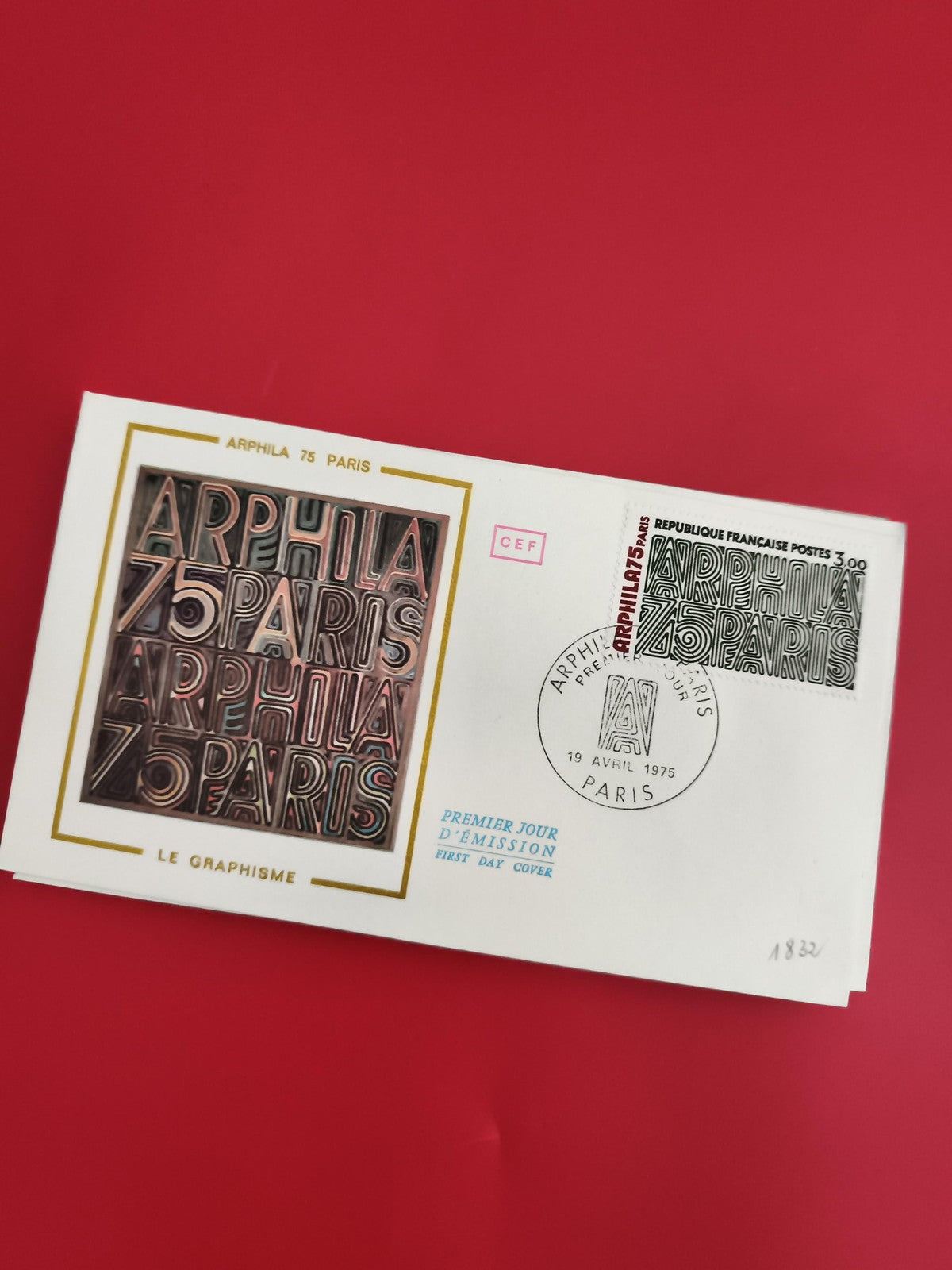 Lettre Premier Jour ARPHILA 75 Paris CEF 1975 philatélie FDC timbre France