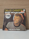 Vintage 45 tours David Christie ancien disque vinyle rétro collection musique