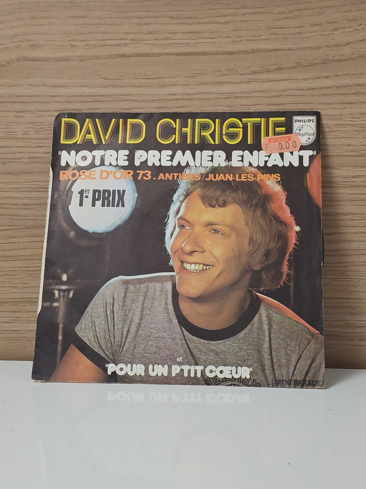 Vintage 45 tours David Christie ancien disque vinyle rétro collection musique
