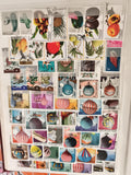 Timbres poste thématiques fruits ballons Mongolfières lot multicolore philatélie