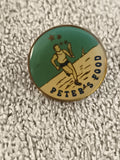 Pin's vintage Peter's Food coureur émaillé publicitaire années 80 90 (Ref 1)
