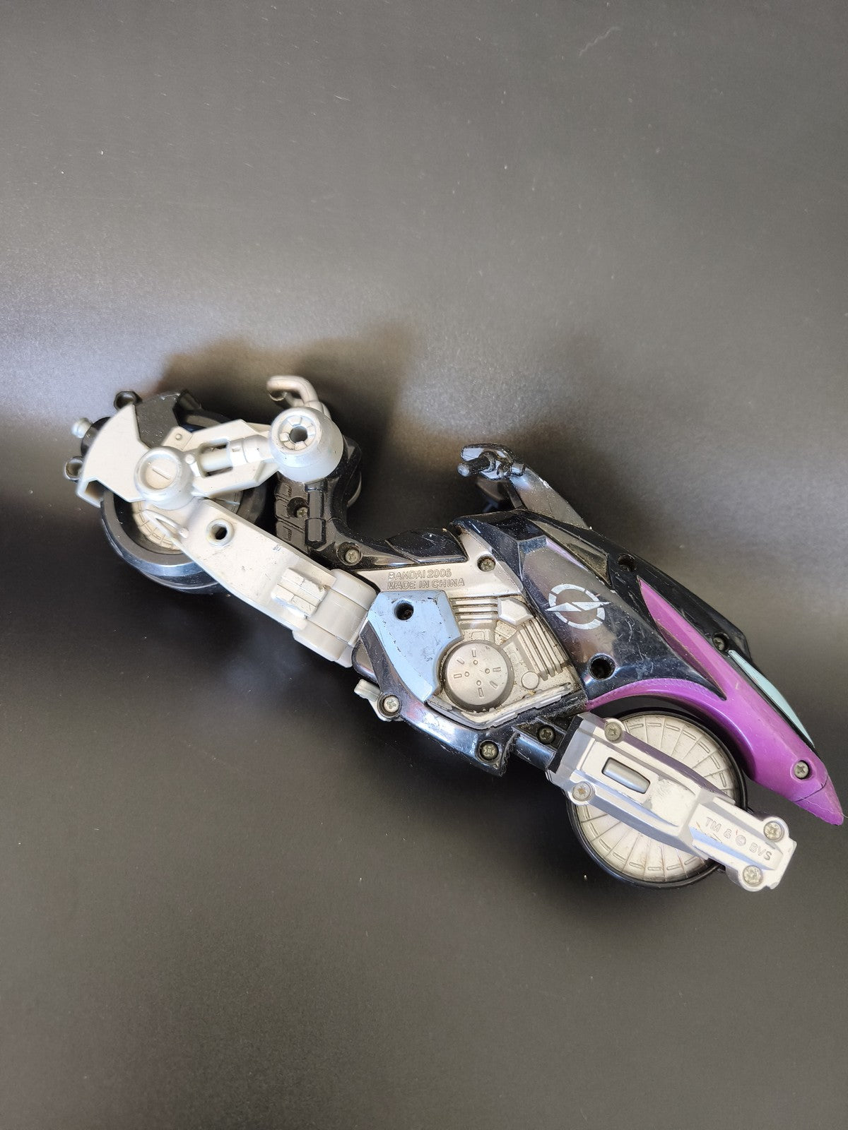 Moto Power Rangers Bandai Helio Hovertek noire 9" Operation Overdrive 2006