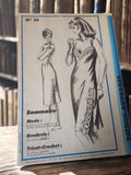 Patron couture vintage 1985 combinaison jupon femme N°14 rétro ancien