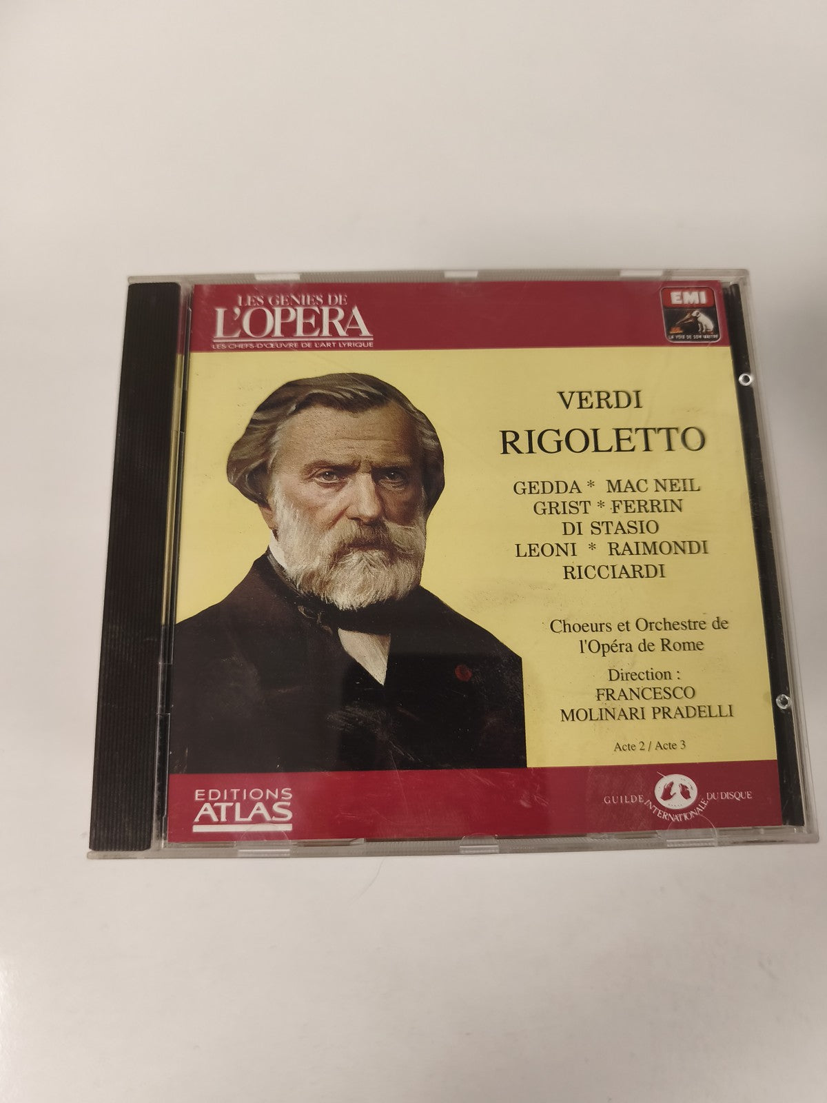 CD Verdi Rigoletto Les Génies de l?Opéra, Editions Atlas, Opéra, Jaquette Jaune