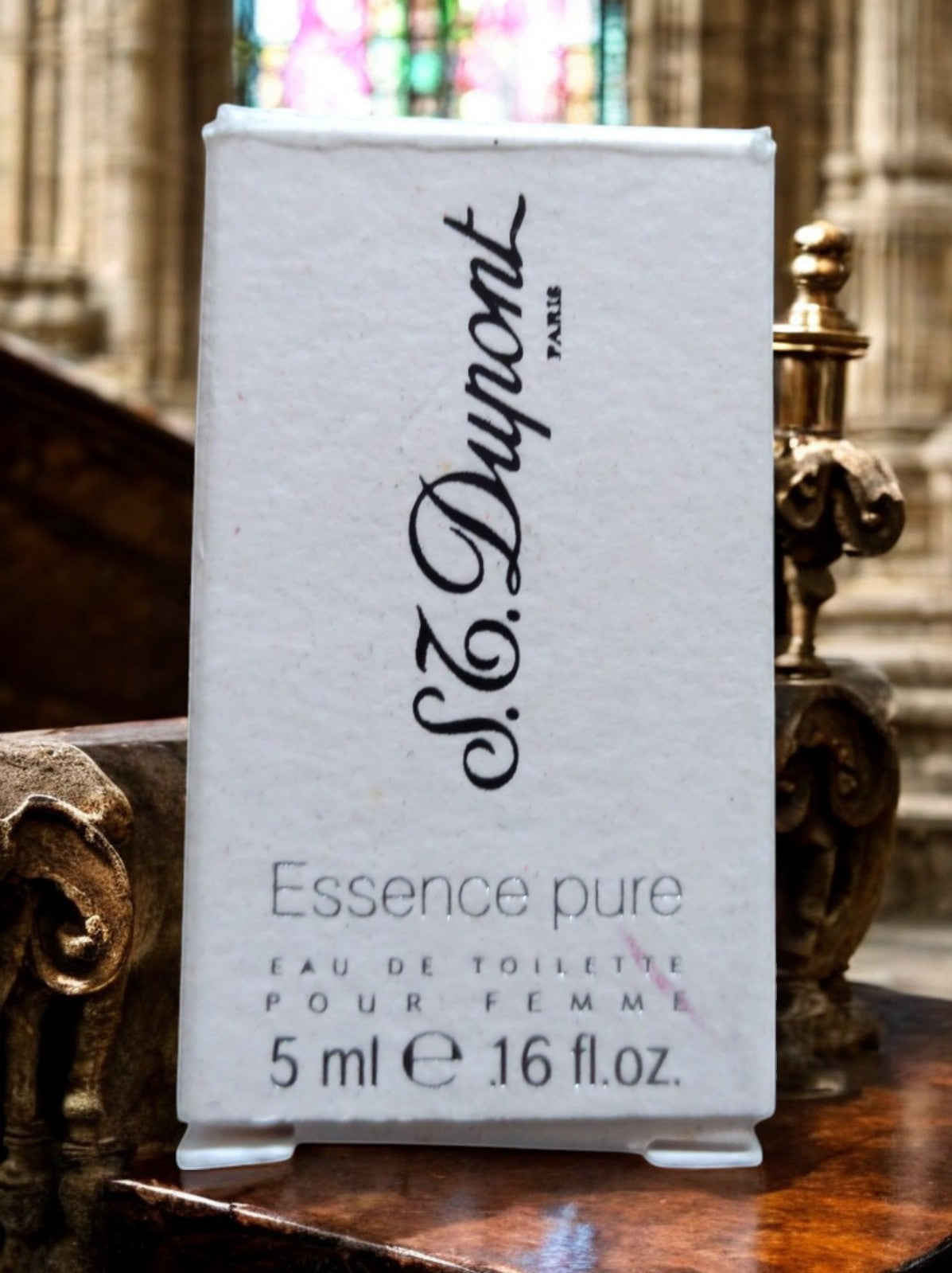 Miniature parfum S.T. Dupont Essence Pure femme vintage avec boîte 5ml