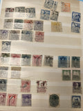 Lot anciens timbres oblitérés Espagne collection philatélie variés couleurs