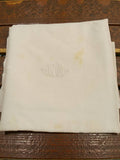 Set de table vintage brodé dentelle crochet fin XIXe, ancien linge rare France