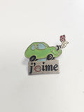 Pin's ancien rétro Shell, badge collection vintage essence, objet publicitaire r