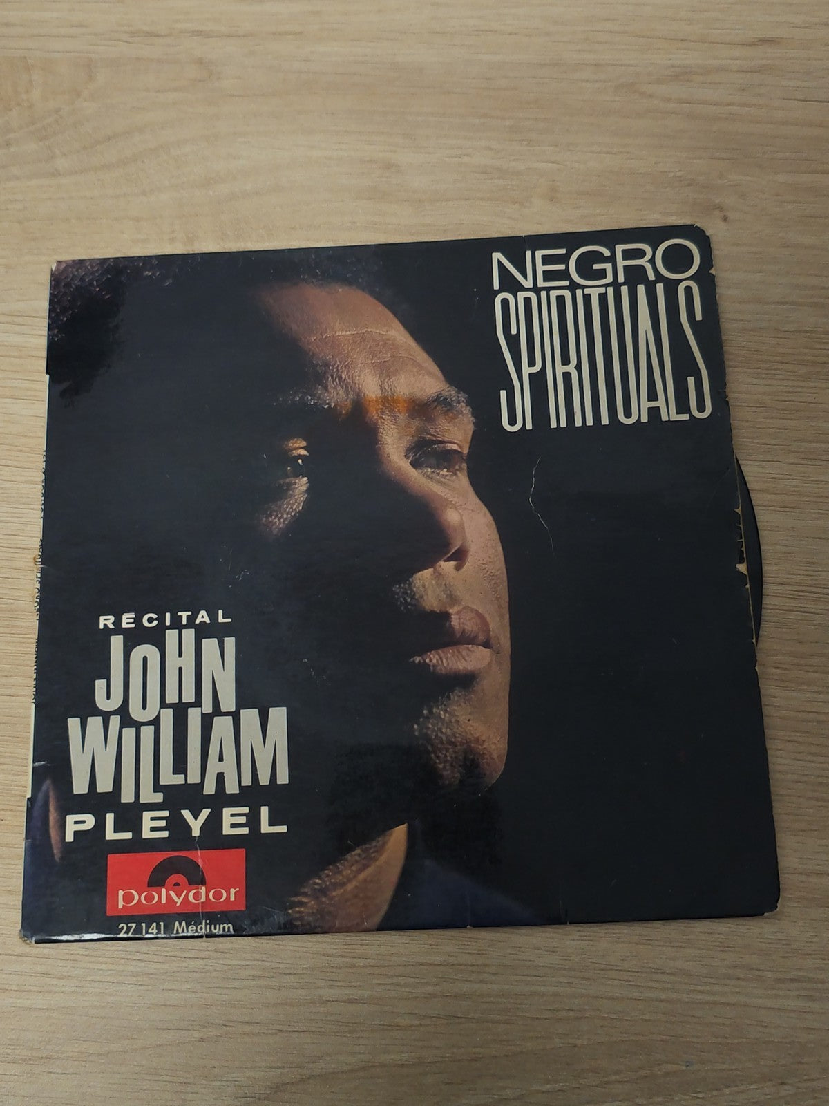 Vinyle 45 tours ancien Negro Spirituals rétro, disque collection musique gospel