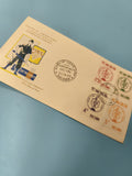 Ancienne enveloppe FDC Vietnam 1963 timbres combattant républicain collection