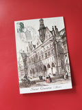 Carte postale philatélie Saint Quentin Aisne Hôtel de Ville oblitérée