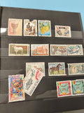 Lot anciens timbres Mali oblitérés collection thématiques animaux art