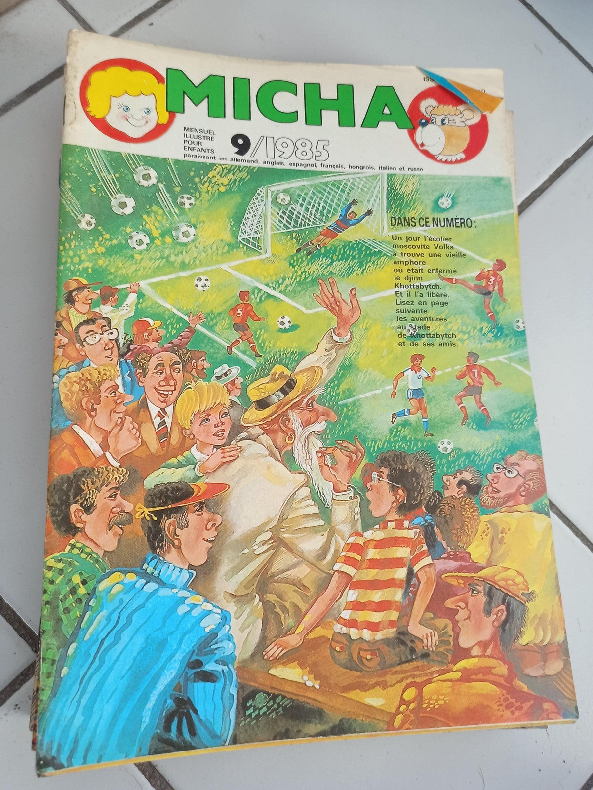 Revue enfant Micha 9/1985 vintage illustré ancien magazine rétro années 80