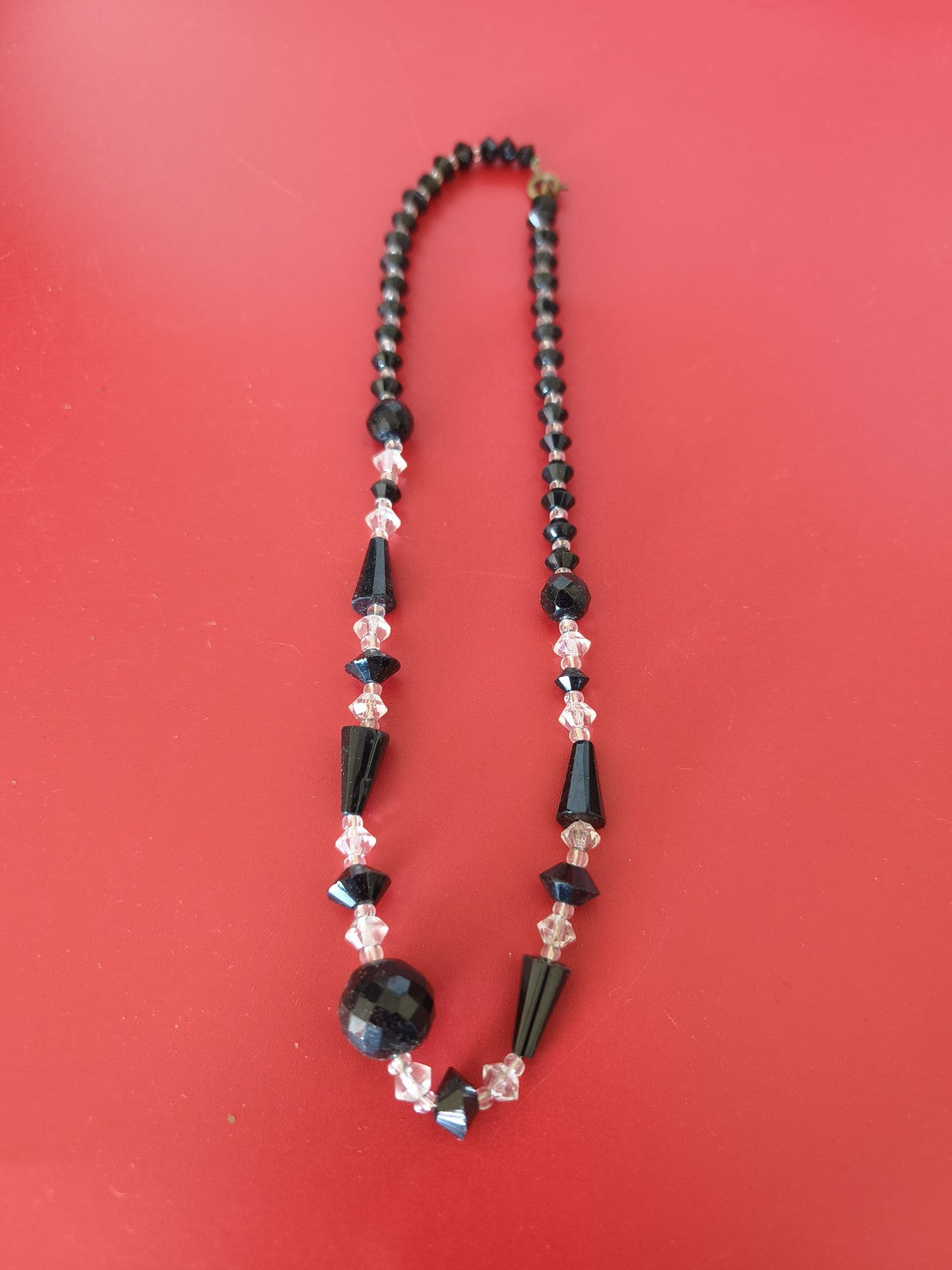 Collier perles ancien vintage rétro, bijou d?époque pour collectionneur ou amate