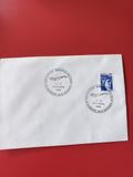 Enveloppe philatélie exposition aérophilatélique 1980 cachet France bleu