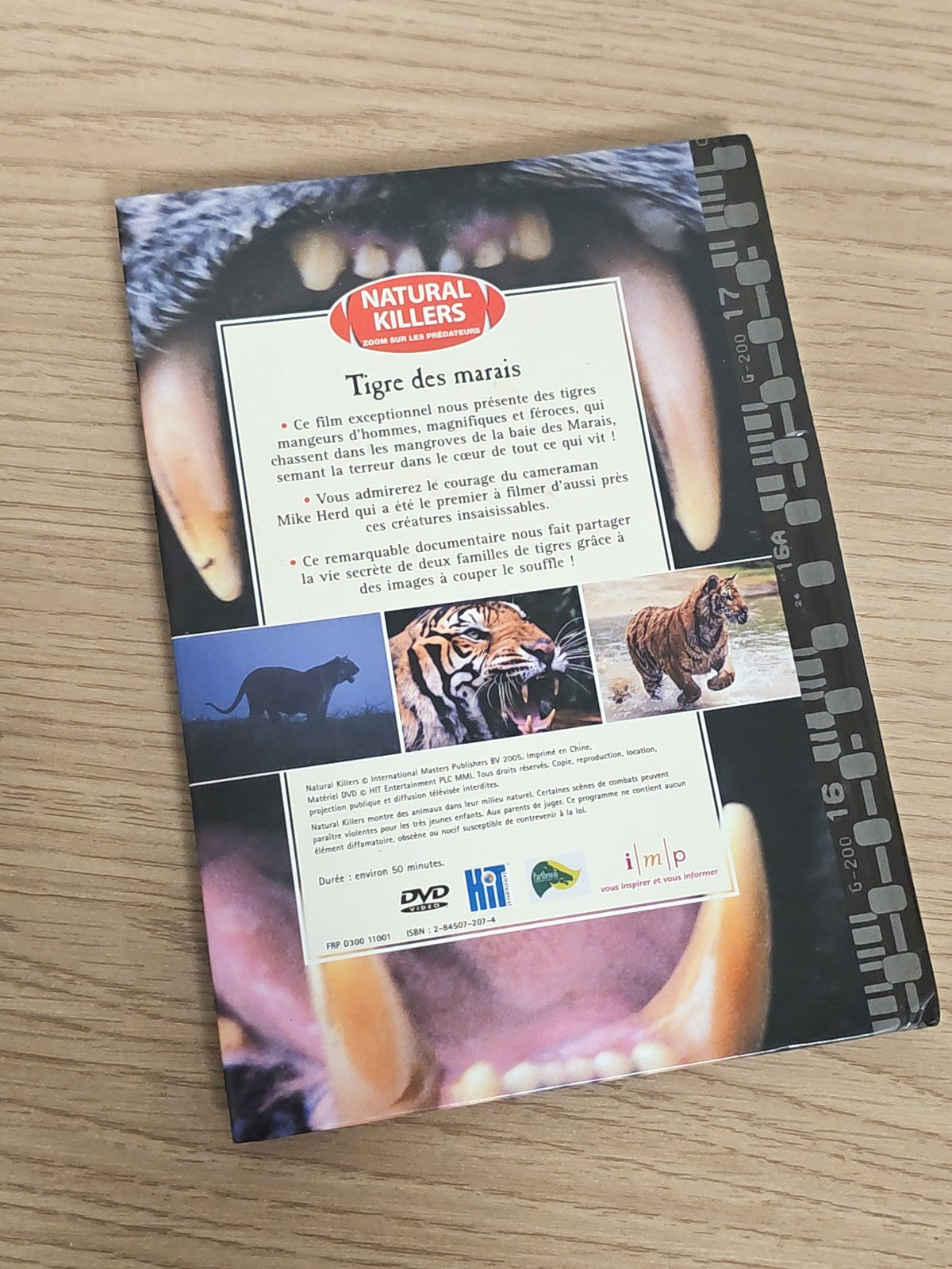 Tigre des marais DVD documentaire Natural Killers animal sauvage vidéo d'occasio