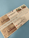 Enveloppe FDC Premier Jour Jacques Cartier France Canada La Poste timbres illust