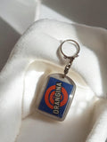 Porte-clés ancien Orangina vintage rétro logo bleu rouge boisson soda pub