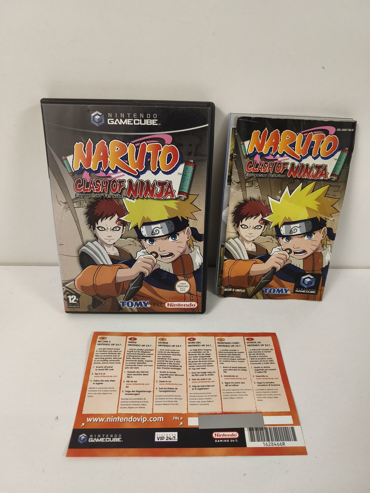 Boîte vide officielle Nintendo Gamecube Naruto ? Coffret original sans disque