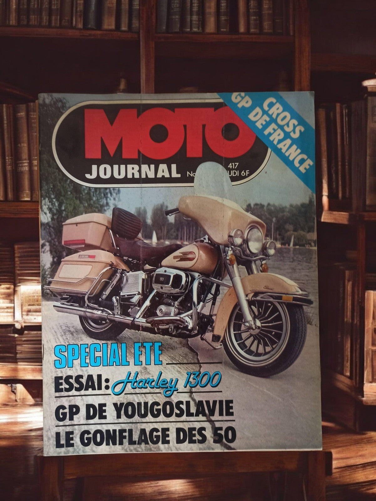 Magazine Moto Journal vintage années 80 Harley 1300 rétro moto ancienne