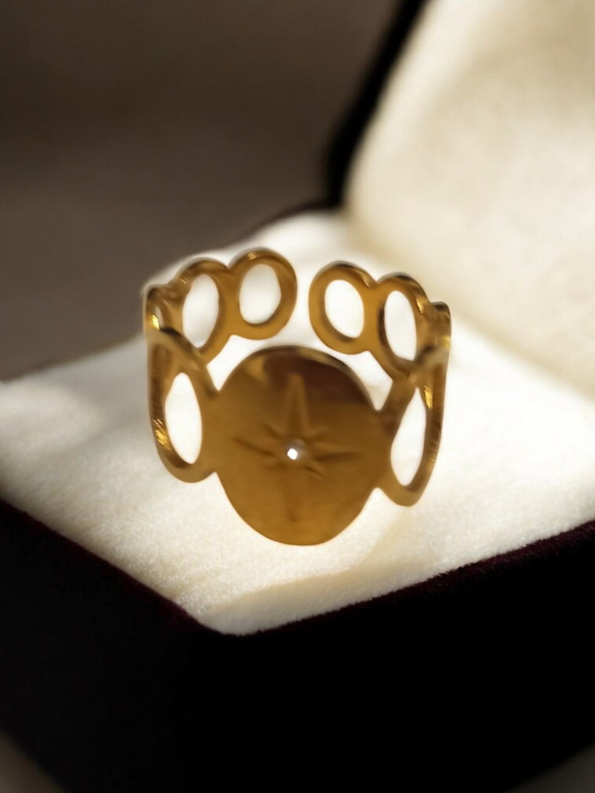 Vintage antique retro fancy ring size 52 original second-hand jewelry