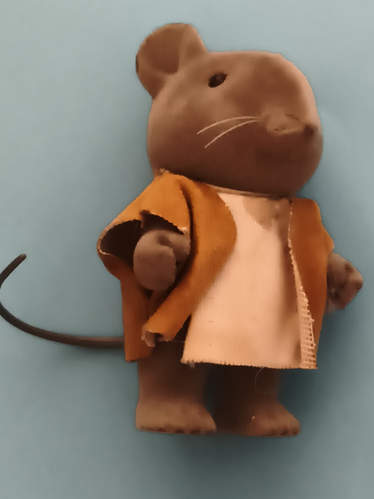 Figurine souris Sylvanian Families manteau marron jouet animalier
