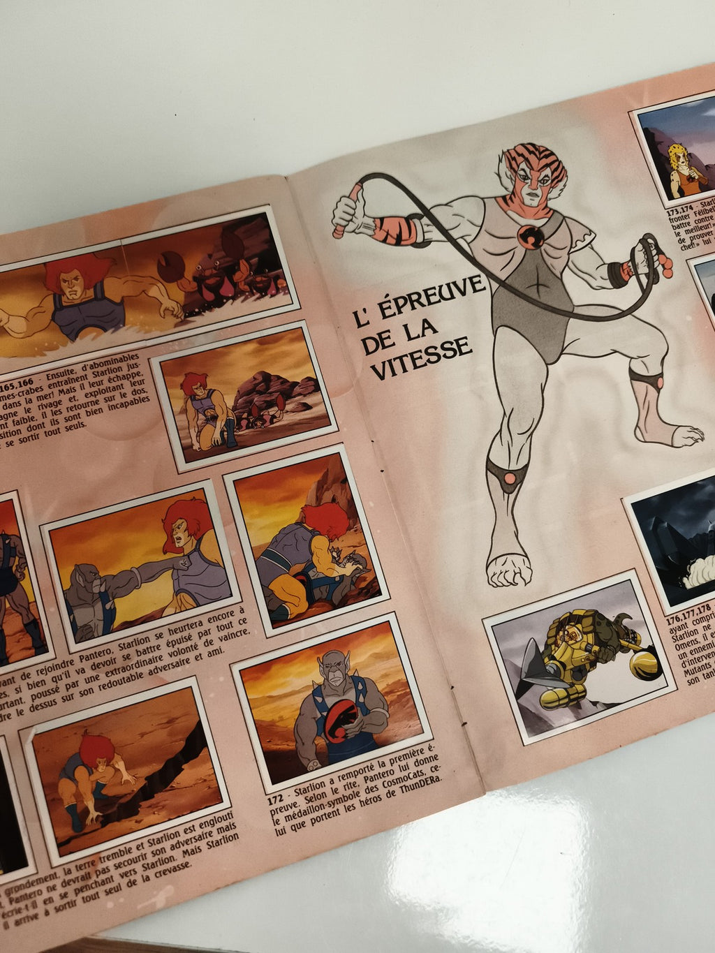 Album Panini Cosmocats vintage 1986 complet couverture verte dessin animé