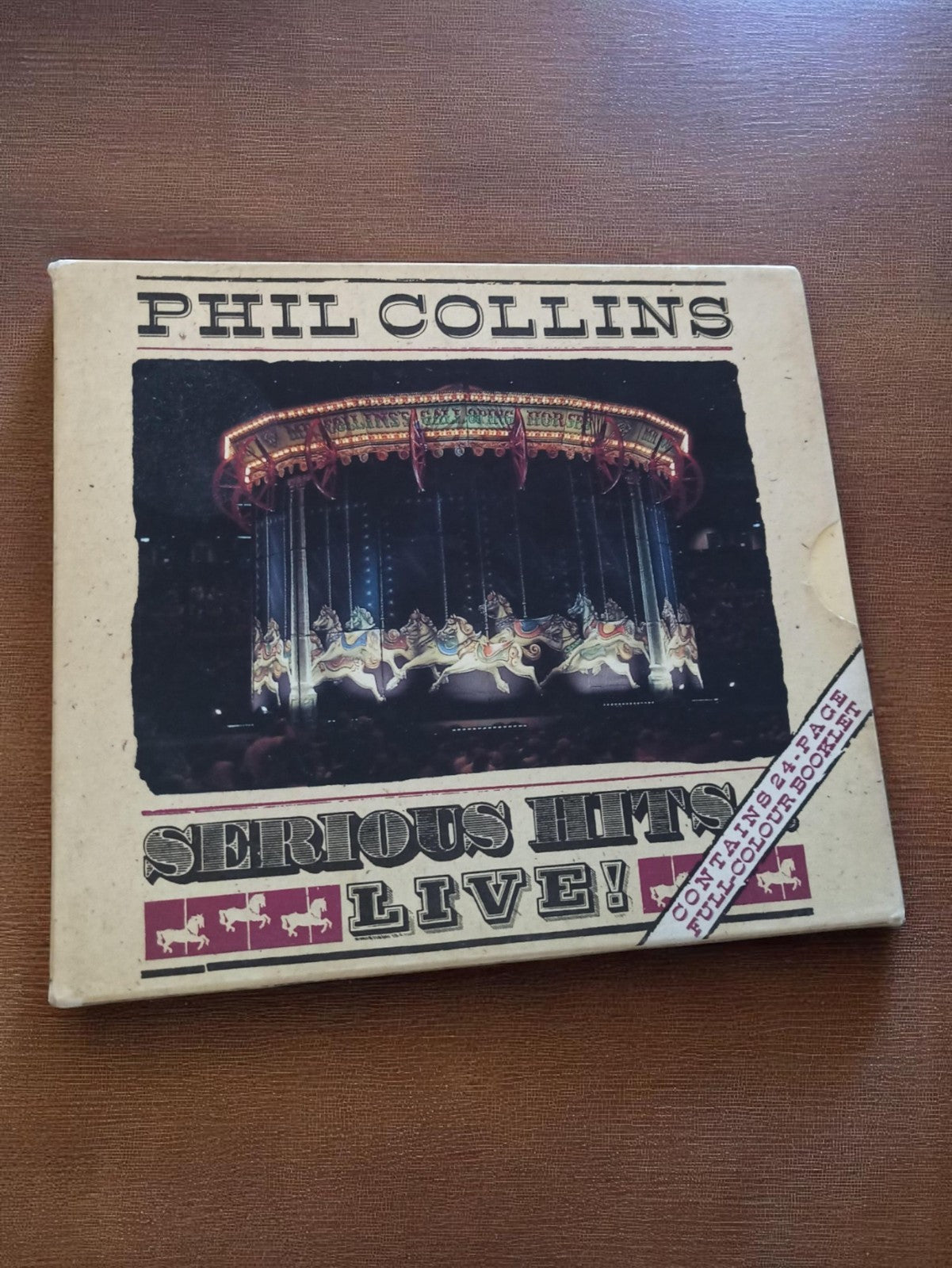 CD Phil Collins Serious Hits Live vintage années 80, pochette cartonnée