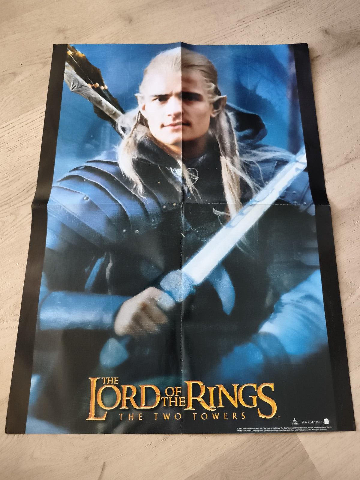 Poster Le Seigneur des Anneaux Les Deux Tours Legolas film affiche cinéma