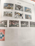 Timbres anciens Belize thématiques sport, oiseaux, dirigeable lot philatélie vin