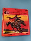 Livre-disque 45T Walt Disney Zorro 24 pages couleur Gaëtan Jor