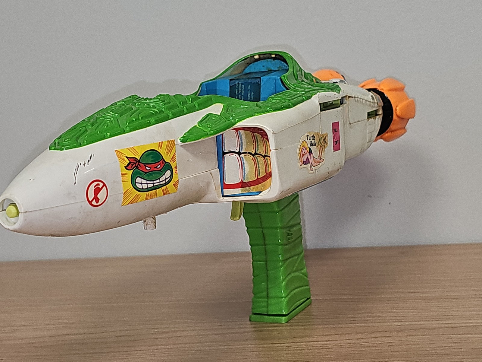 Jouet ancien TMNT Tortues Ninja Bubble Bomber rétro fonctionnel collection rare