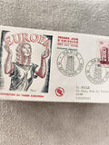 Lettre Premier Jour EUROPA 1956 Paris FDC ancien philatélie enveloppe timbre