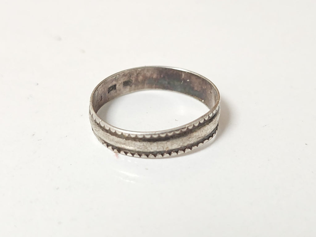 Bague ancienne Art Déco vintage taille 57, bijou rétro pour collectionneur