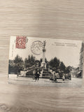 Ancienne CPA Besançon Fontaine Flore timbrée, carte postale vintage Franche-Comt