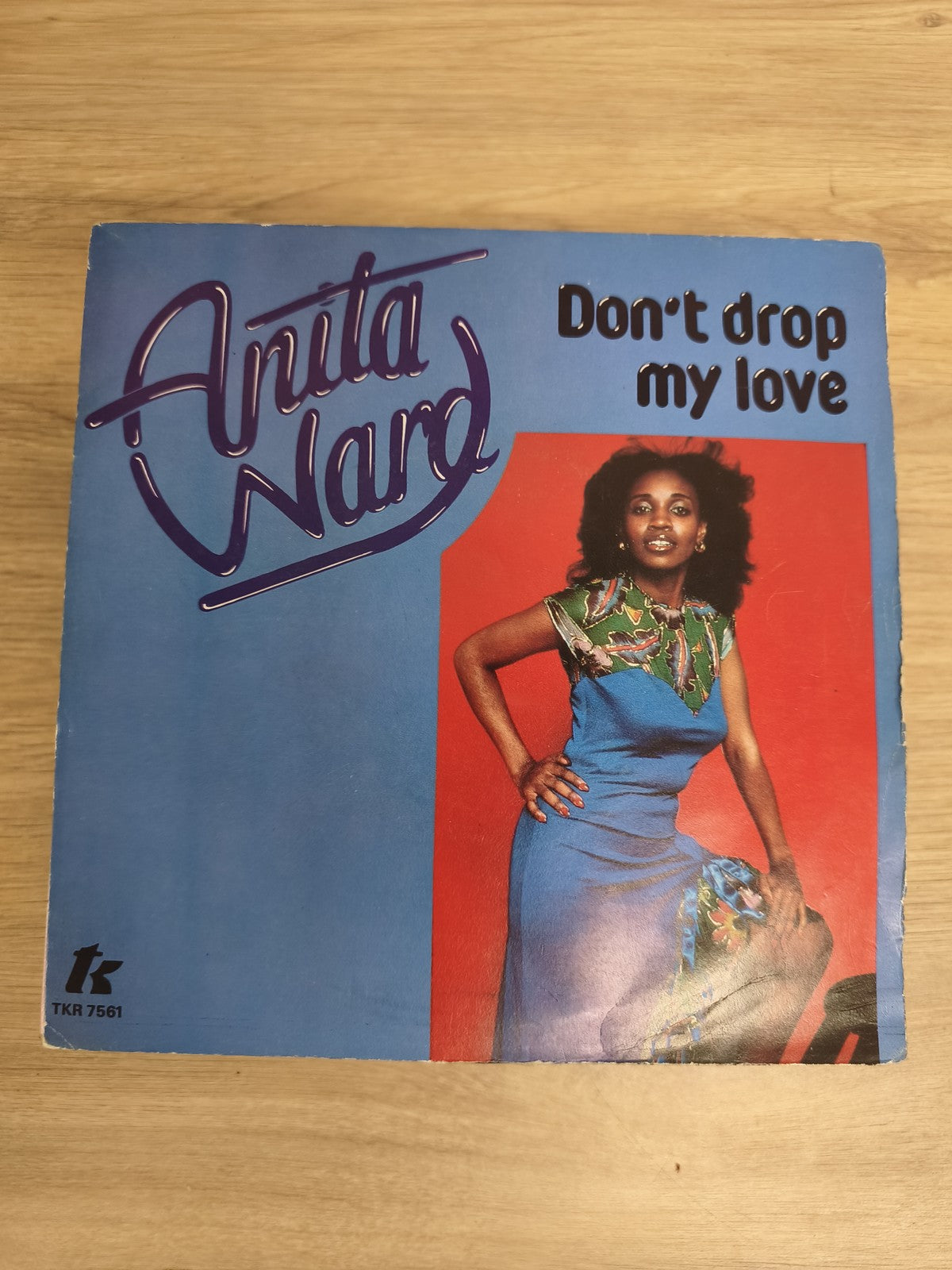 Vinyle 45 tours Anita Ward Don't Drop My Love pochette bleue TKR 7561 (Ref 1)