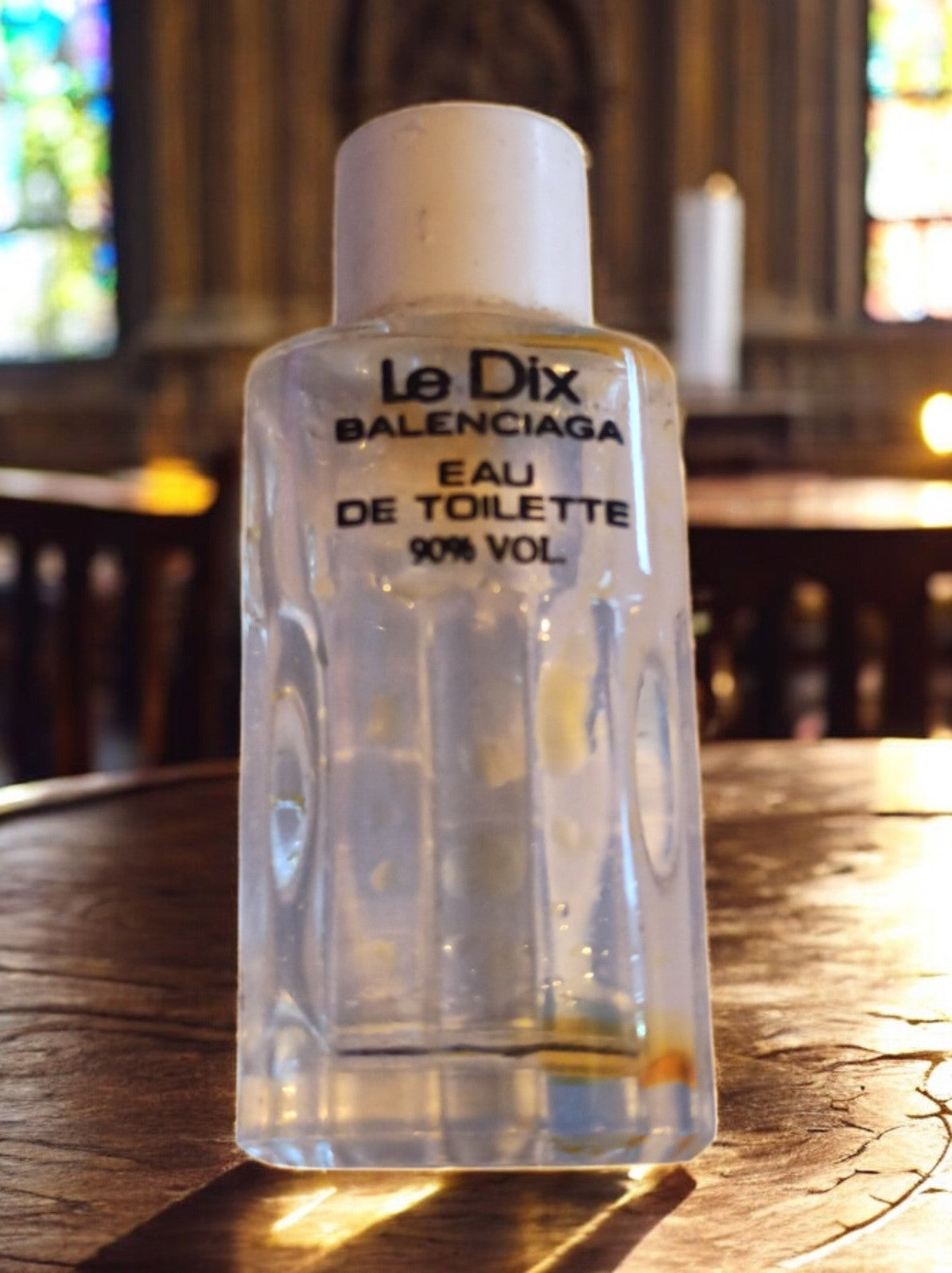 Miniature parfum Balenciaga Le Dix vintage flacon eau de toilette 90% vol