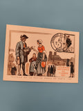 Carte philatélique Journée du Timbre 1961 Paris illustrée Raoul Serres