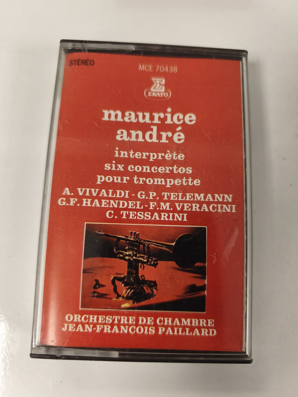 Vintage cassette audio K7 ancienne musique Maurice André collection rétro