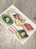 Buvard publicitaire ancien St Hubert fromages Le Révérend Camembert St Paulin