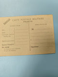 Ancienne carte postale militaire vierge prioritaire collection armée France