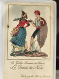 Carte postale ancienne Le Comté de Nice illustration Jean Droit CPA costume régi