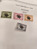 Timbres Bahawalpur Inde Service UPU couleurs variées philatélie