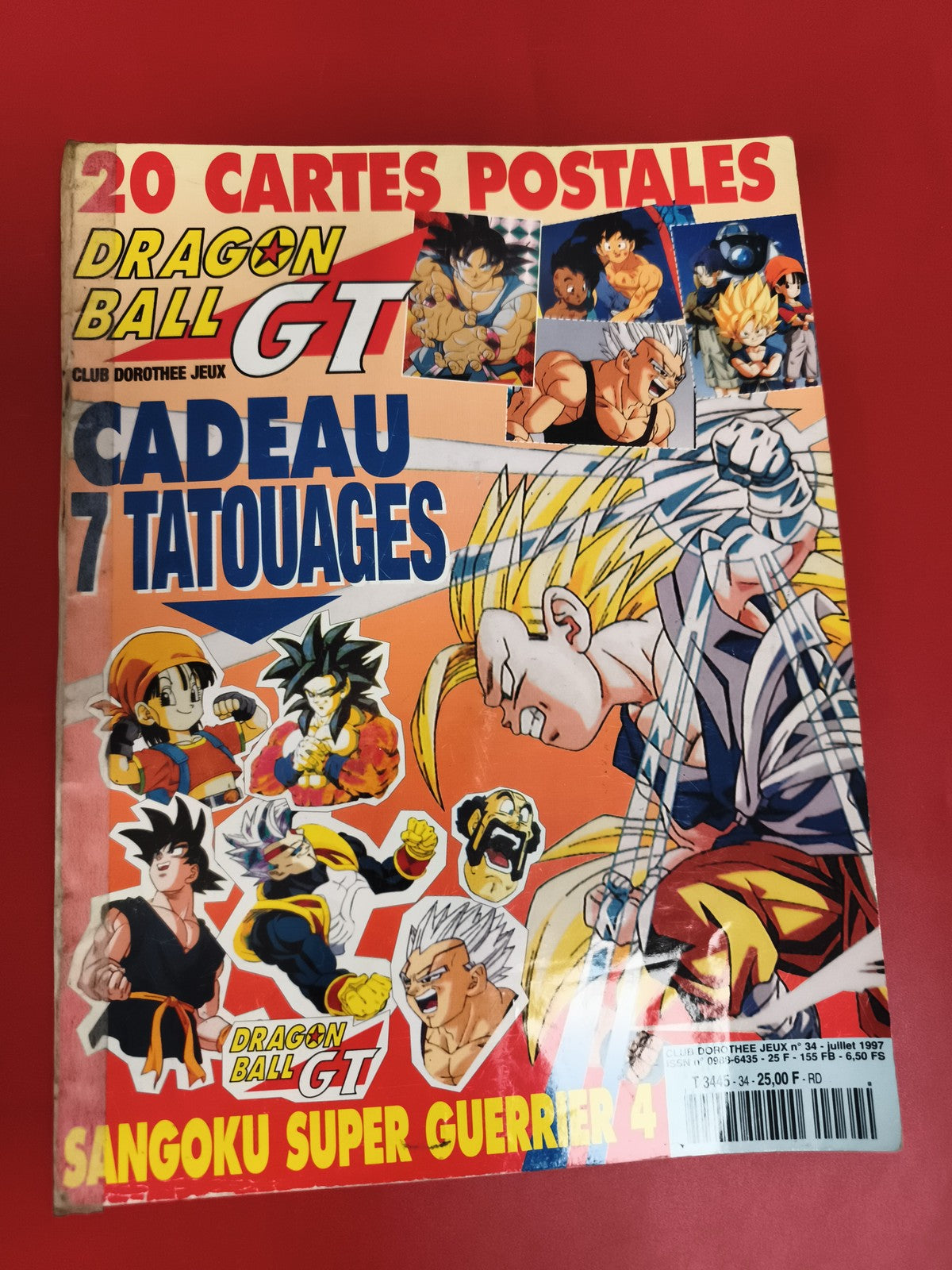 Magazine Dragon Ball GT vintage 1997 Club Dorothée Sangoku Super Guerrier 4
