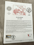 Document philatélique Duquesne 1610-1688 Dieppe timbre 2,00 F oblitéré FDC