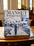 Vinyle 45T Manset Il voyage en solitaire vintage pochette illustrée bleu